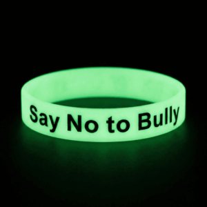 Custom glow in the dark silicone wristband luminous effect for night run Malaysia