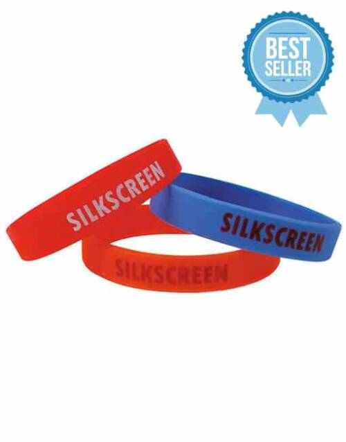 Silkscreen Silicone Wristband
