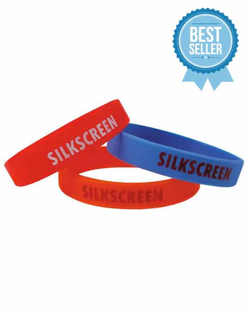 Silkscreen Silicone Wristband