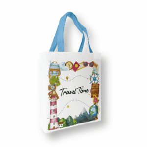 NB091H rPET recycled non woven bag with full color sublimation printing made from plastic bottles