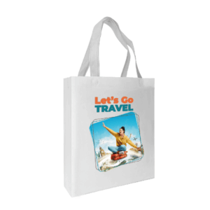 NB091H rPET recycled non woven bag with full color sublimation printing made from plastic bottles