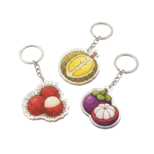 Custom acrylic keychain laser cut any shape anime style with full color UV printing wholesale Malaysia