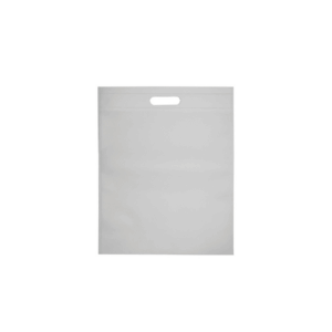 NW09 ready stock 90gsm non woven bag ultrasonic finished with A4 die cut handle 28x35cm