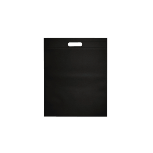 NW09 ready stock 90gsm non woven bag ultrasonic finished with A4 die cut handle 28x35cm