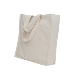 CB02 ready stock 8oz canvas bag standard thickness with gusset for premium gift