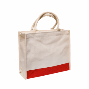 CB12 ready stock laminated canvas bag with top zipper water resistant for travel