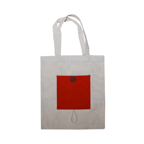 CB16 ready stock compact foldable canvas bag 10oz premium cotton for wedding gift