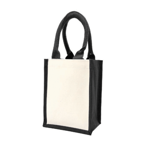 CB23 ready stock mini laminated canvas bag 18x23cm for bubble tea and tumbler