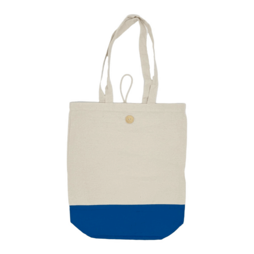 CB28 ready stock large canvas bag 38x42cm with button closure 8oz cotton