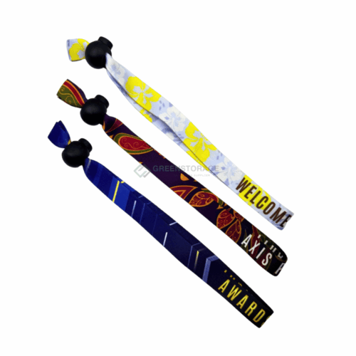 Custom adjustable fabric wristband with security lock festival style Malaysia