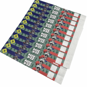 Custom Tyvek wristband waterproof event ticket with serial number Malaysia